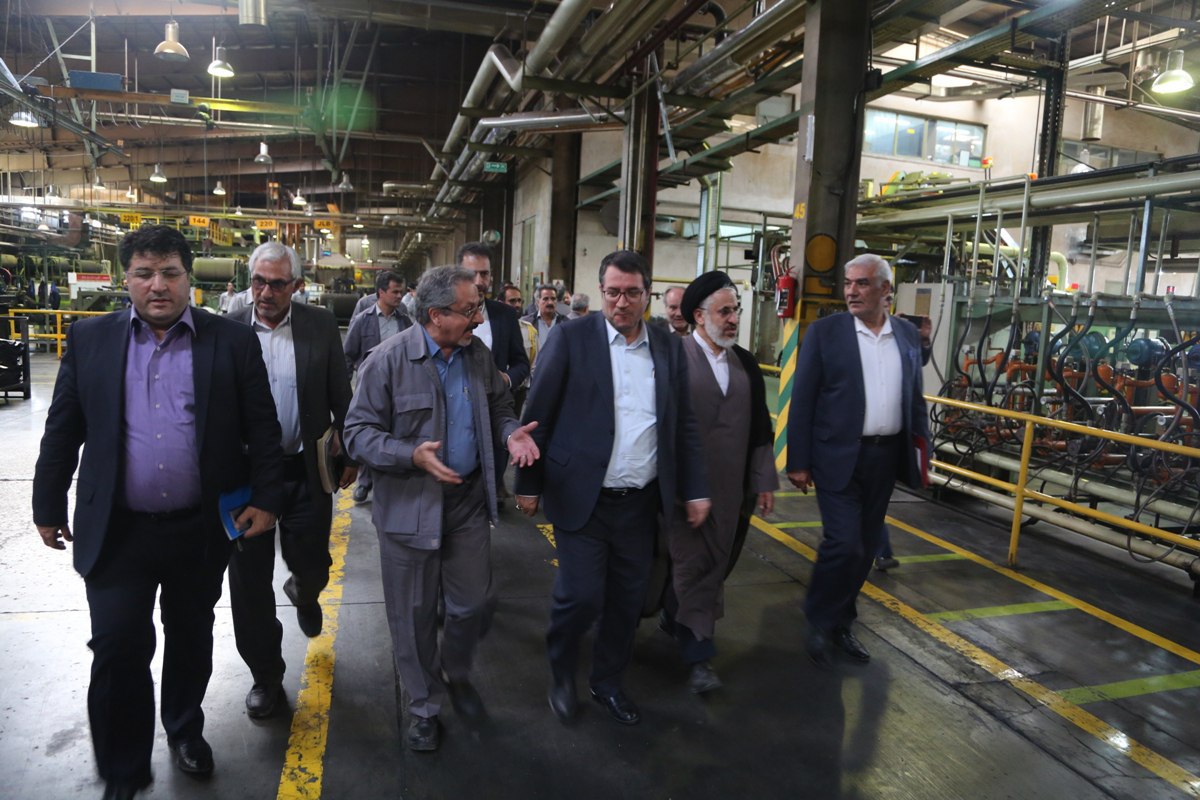 بازدید وزیر صمت از طرح توسعه و خط تولید کویرتایر