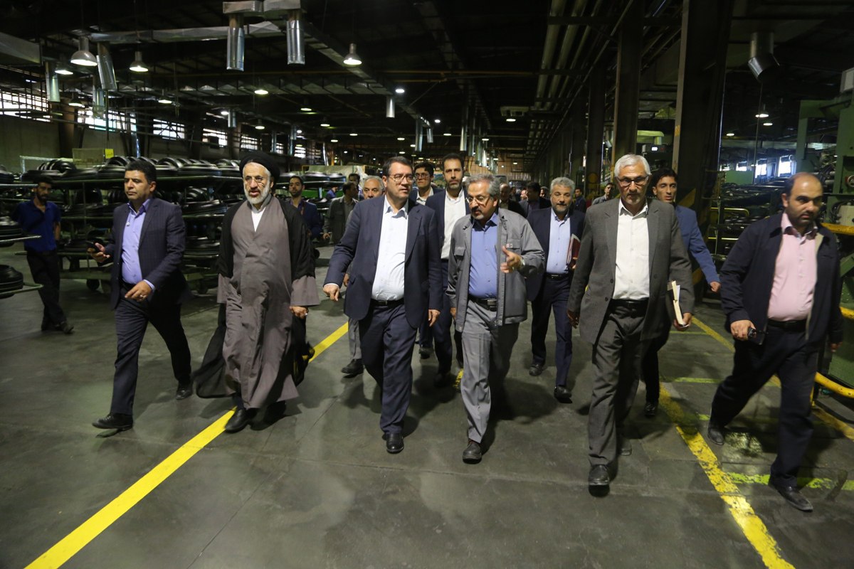 بازدید وزیر صمت از طرح توسعه و خط تولید کویرتایر