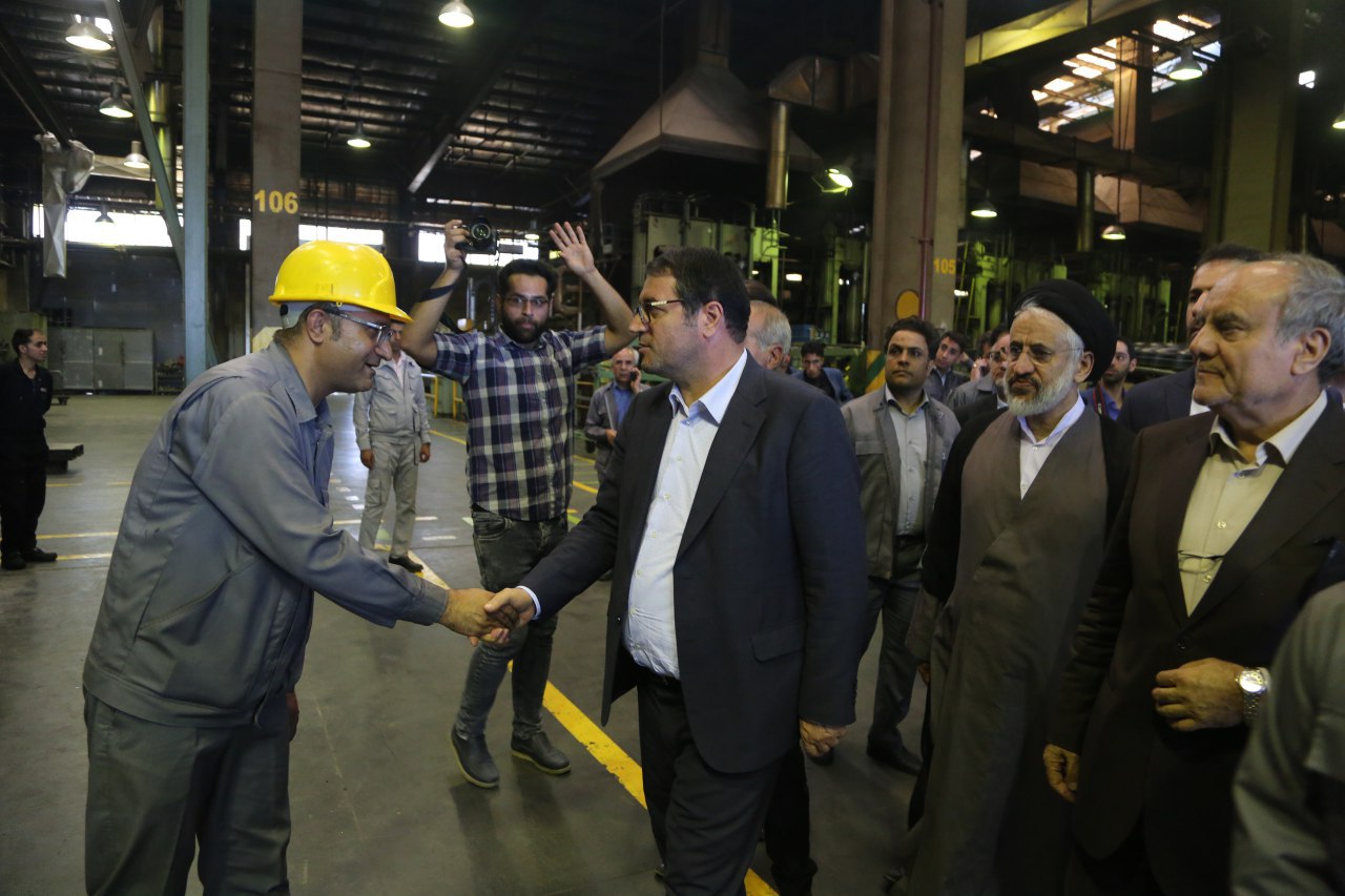 بازدید وزیر صمت از طرح توسعه و خط تولید کویرتایر